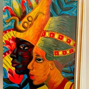 Sisters. By Dr. Margaret Burroughs signed. Unframed